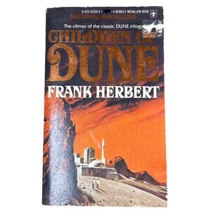 Vintage Children of Dune Frank Herbert Book 1977 sci fi trilogy Berkley retro